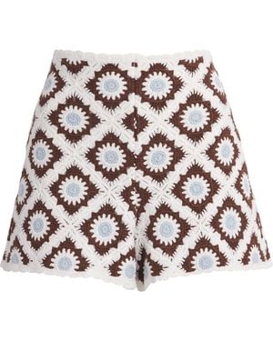Maje Crochet Shorts - Multicolour