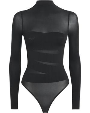 Wolford Infinite Wrap String Bodysuit - Black
