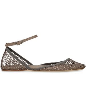 Christopher Esber Mesh Minette Ballet Flats - Brown