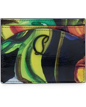 Christian Louboutin Loubi54 Leather Card Holder - Green