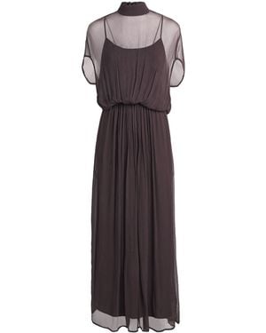 STAUD Chiffon Viviana Maxi Dress - Purple