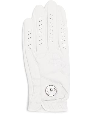 Malbon Cabretta Leather Buckets Golf Glove - White