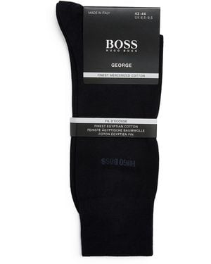 BOSS George Flat Knit Socks - Blue