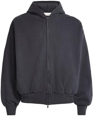Fear Of God Cotton Script Logo Hoodie - Blue