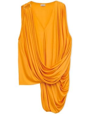 Loewe Draped Sleeveless Top - Orange