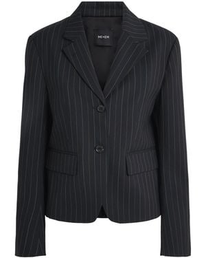 ME+EM Pinstripe Blazer - Black