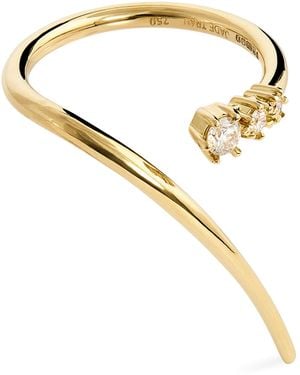 Jade Trau And Diamond Rae Wrap Ring - Metallic