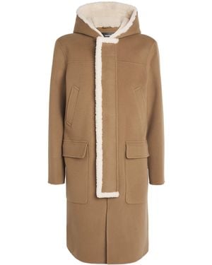 Mackage Wool Abraham Duffle Coat - Natural