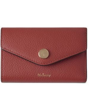 Mulberry Leather Folded Wallet - Red