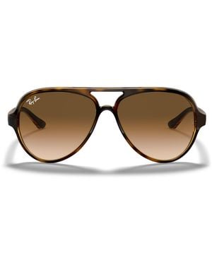 Ray-Ban Tortoiseshell Cats 5000 Classic Pilot Sunglasses - Brown