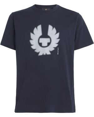 Belstaff Cotton Bitmap T-Shirt - Blue
