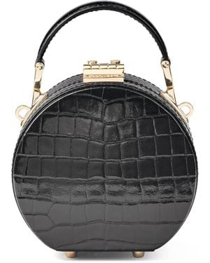 Aspinal of London Micro Hat Box Bag - Black