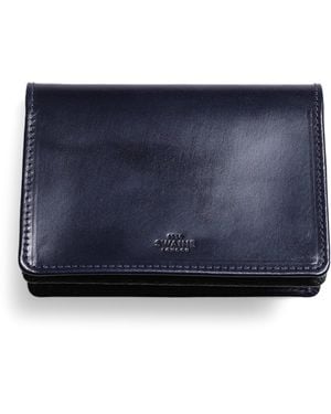 Swaine Leather Business Card Case - Blue