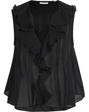 Doen Organic Cotton Hilda Ruffle Top - Black