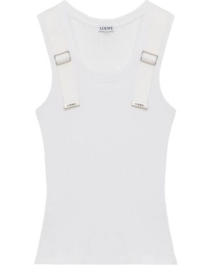 Loewe Embellished Tank Top - White