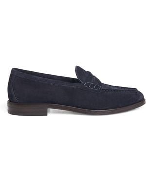 Ralph Lauren Suede Bolden Loafers - Blue