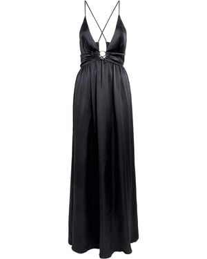Heidi Klein Silk Meteora Maxi Dress - Black