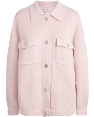 Barrie Cashmere-Cotton Oversized Jacket - Pink