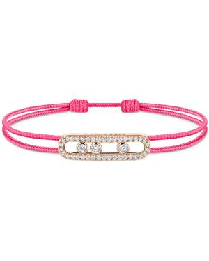 Messika Care(S) And Diamond Pavé Bracelet - Pink