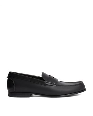 dunhill Leather Flex Heddon Loafers - Black
