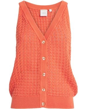 Varley Cotton Knit Alessia Tank Top - Red