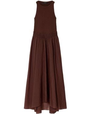 AllSaints Ribbed Zenia Midi Dress - Brown