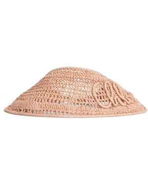 Chloé Raffia Logo Visor - Pink