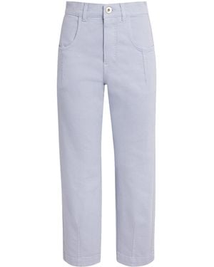 Eleventy Front-Pleat Jeans - Blue