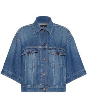 Weekend by Maxmara Structured Denim Shirt - Blue