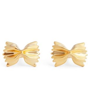 Babette Wasserman Plated Farfalle Cufflinks - Metallic