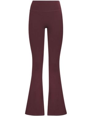 ADANOLA Flared Yoga Pants - Purple