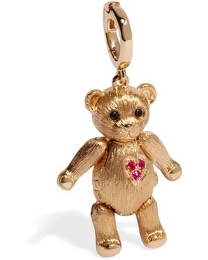 Annoushka Diamond And Ruby Tuffy Teddy Bear Charm - Metallic