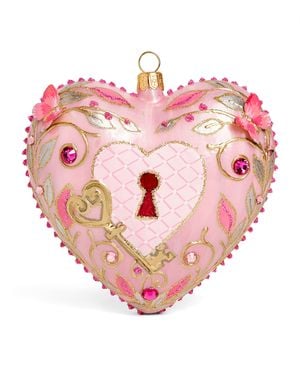 Glitterlab Locket Heart Tree Decoration - Pink
