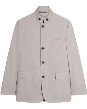 dunhill Wool Single-Breasted Jacket - Grey
