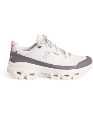 On Shoes Cloudrock Waterproof Hiking Trainers - White