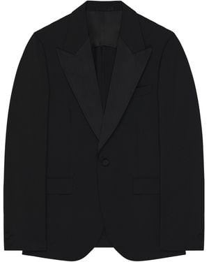 Givenchy Wool-Mohair Deconstructed Blazer - Black