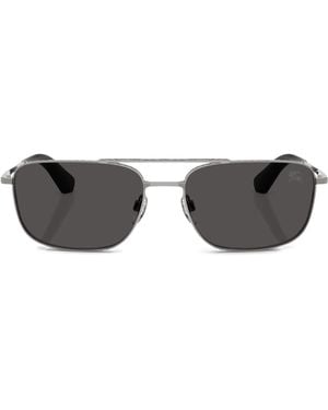 Burberry Metal Be3170 Pilot Sunglasses - Gray