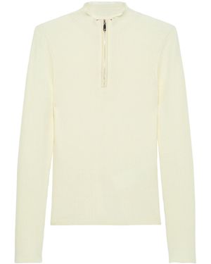 MAX&Co. Cotton-Blend Rib-Knit Jumper - White