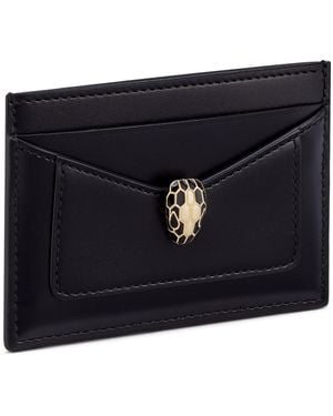 BVLGARI Serpenti Forever Card Holder - Black