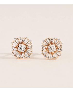 Suzanne Kalan And Diamond Flower Stud Earrings - Natural