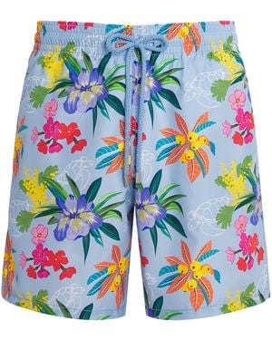 Vilebrequin Garden Turtles Swim Shorts - Blue