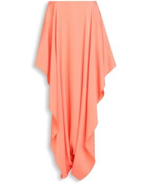 Alaïa Cady Asymmetric Maxi Skirt - Pink