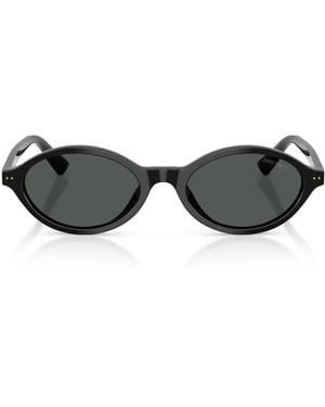 Jimmy Choo Oval Sunglasses - Black