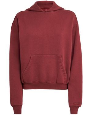 Skims Fleece Classic Hoodie - Red