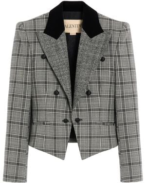 Valentino Virgin Wool Blazer - Grey