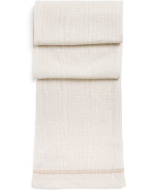 Eleventy Wool-Cashmere Scarf - White