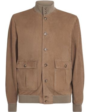 Valstar Suede Ino Bomber Jacket - Brown