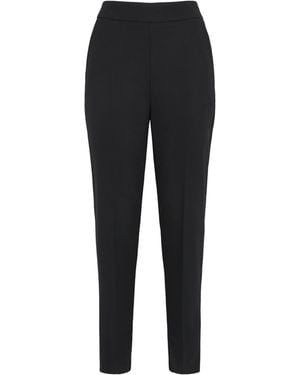 Agnona Wide-Leg Tailored Pants - Black