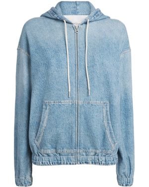 Rag & Bone Miramar Terry Zip-Up Hoodie - Blue