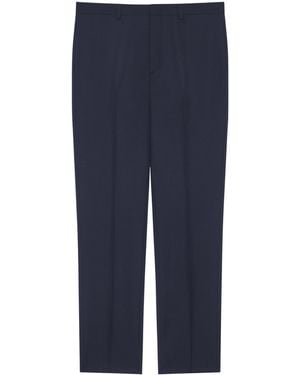 Givenchy Wool Slim Tailored Pants - Blue